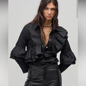 Lanhtopy Mambo Poplin Blouse NWT